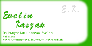 evelin kaszap business card